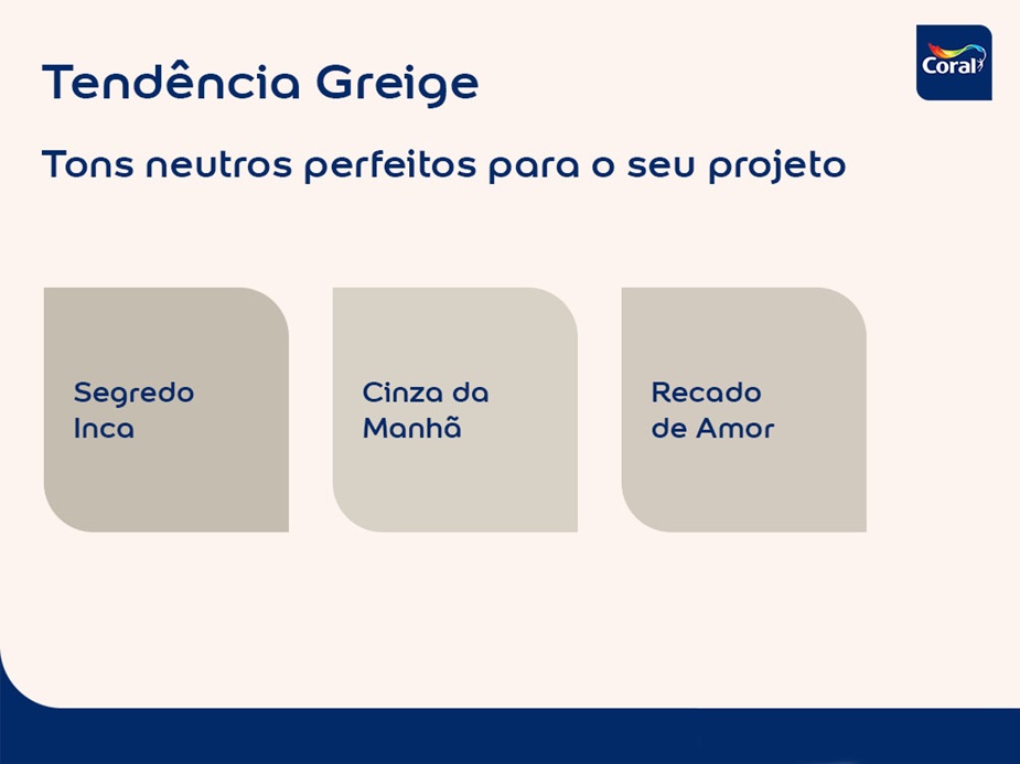 Tendência greige - tons neutros perfeitos para o seu projeto