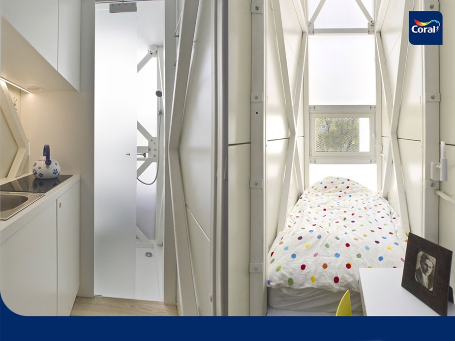 Projeto The Keret House. Imagem Polish Modern Art Foundation_Bartek Warzecha_Courtesy of Centrala