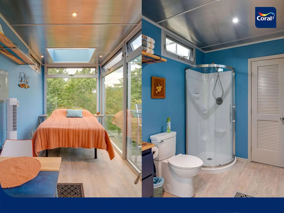 Projeto River Forest Lookout (quarto e banheiro). Crédito: Yanko Design